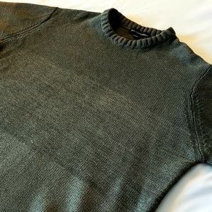 Tricots St. Raphael - Olive crew neck sweater XL